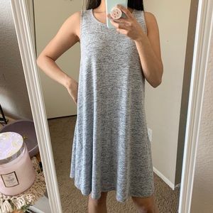 F21 Heather Gray Midi Dress (S)